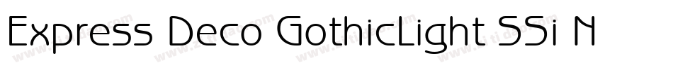 Express Deco GothicLight SSi Normal字体转换